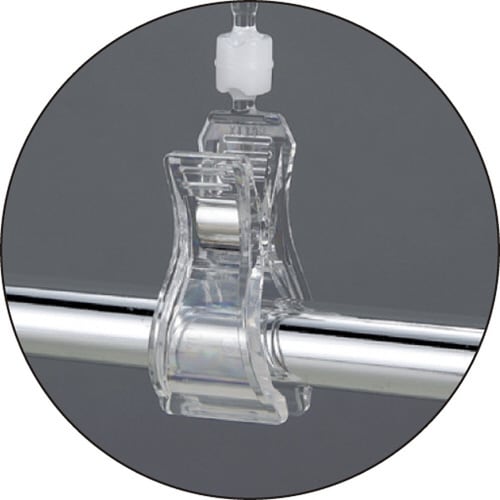 ポップ取付器具 横型クリップ&クリップ