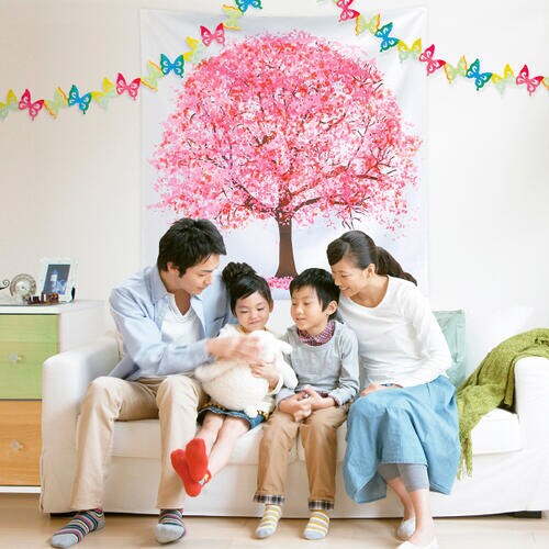 ウォールタペストリー 桜