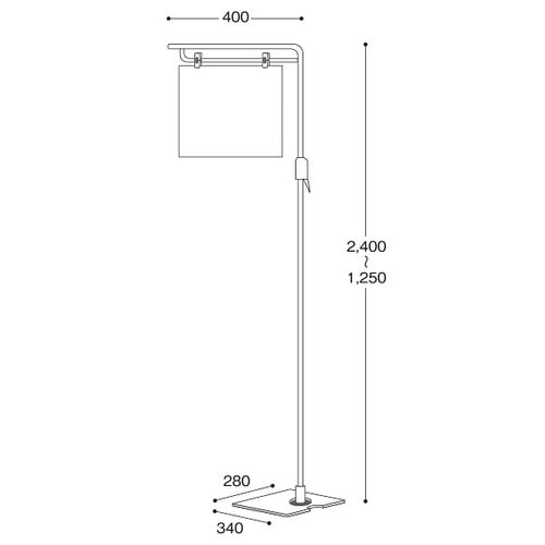 フロアスタンド(黒)