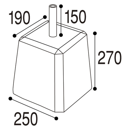コンクリートポールスタンド(L)