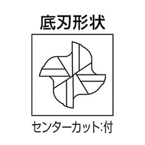 4枚刃エムスターエンドミルJ MS4JCD0500