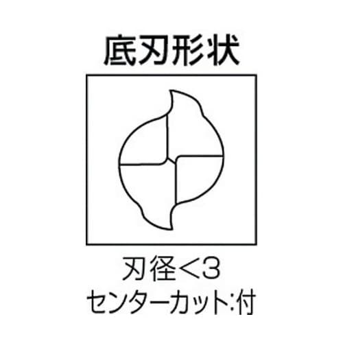 2枚刃エムスターエンドミルM MS2MSD0210