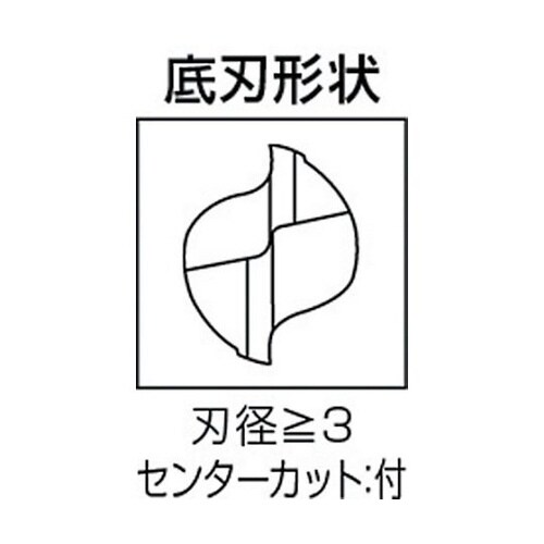 2枚刃エムスターエンドミルJ MS2JSD0500