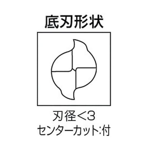 2枚刃エムスターエンドミルJ MS2JSD0150