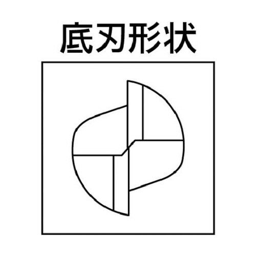 超硬スクエアエンドミル C2MHAD1600