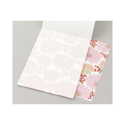 便箋<A5> 和紙 ガーベラ柄