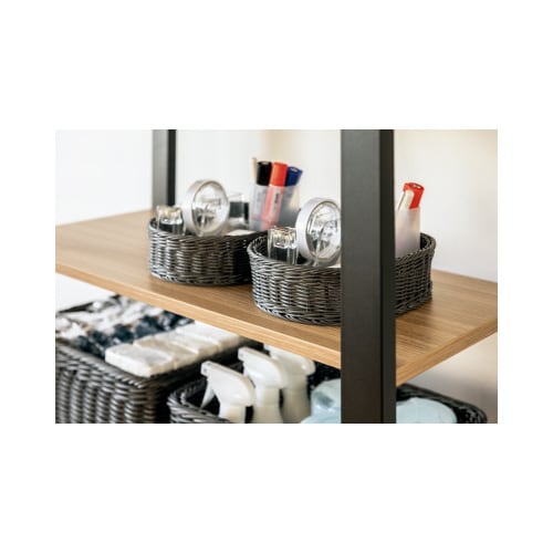 KLEANE抗菌オーバルかごS DGY