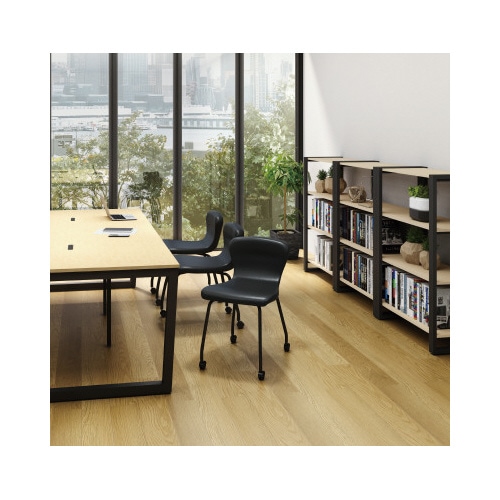 BONITAクッションチェアキャスターブラック2脚