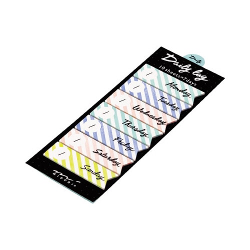 付せん紙 ジャーナル デイリー リボン柄