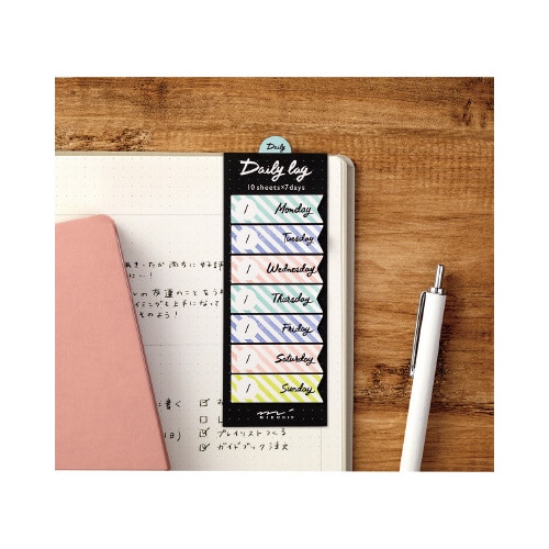付せん紙 ジャーナル デイリー リボン柄