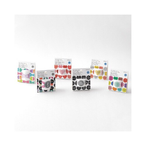 ロールシール メッセージ柄 カラフル