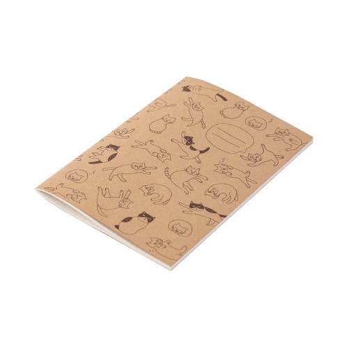 ノート<A5> ねこチラシ柄