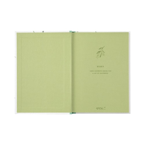 日記 ドライフラワー柄