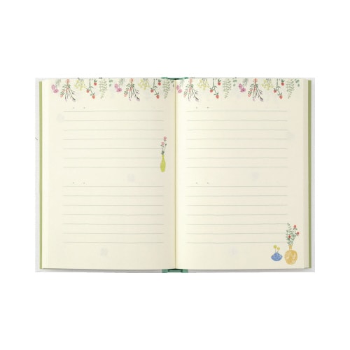 日記 ドライフラワー柄