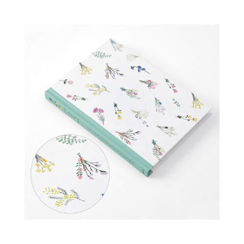 日記 ドライフラワー柄