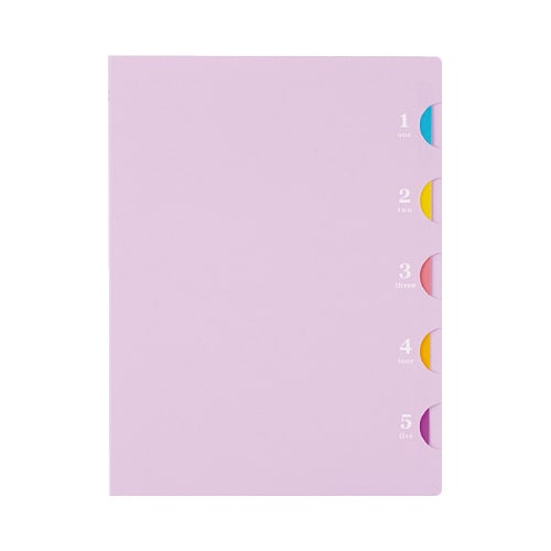 バインダーノートB5ファイブチャートライトB紫×4