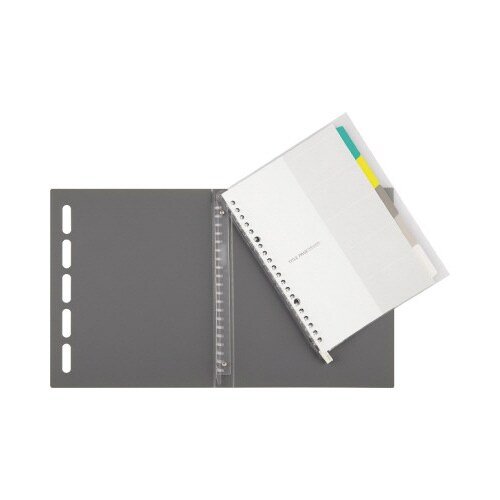 バインダーノート A5 クラルテ グレー×4
