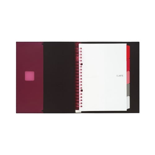 バインダーノート A5 クラルテ ピンク×4