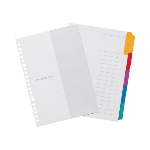 ラミタブ見出し A5 5山×10