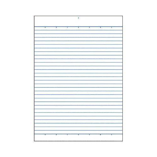 レポートパッド A5 メモリ入6mm罫×10