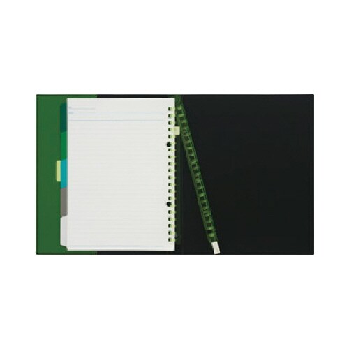 バインダーノート A5 クラルテ グリーン×4