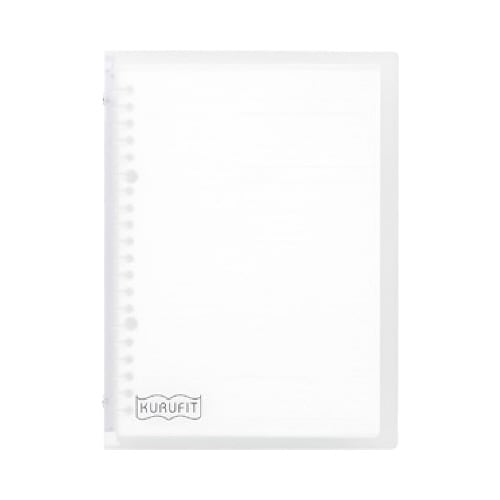 バインダーノート A5 クルフィット クリア×4