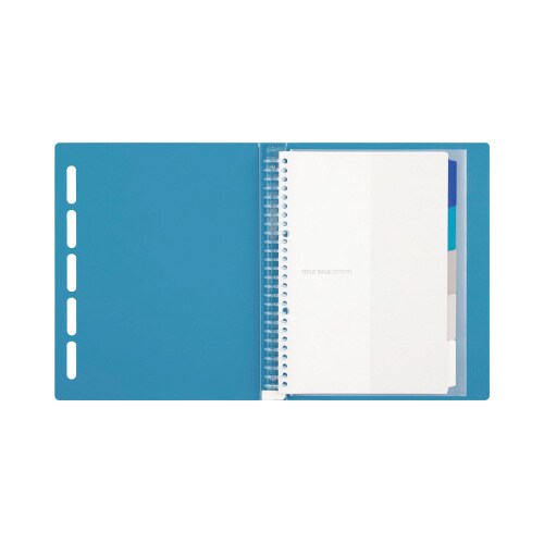 バインダーノート B5 クラルテ ブルー×4