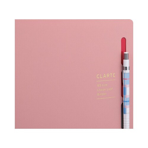 バインダーノート B5 クラルテ ピンク×4