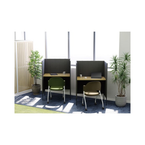 パーソナルブース グレー