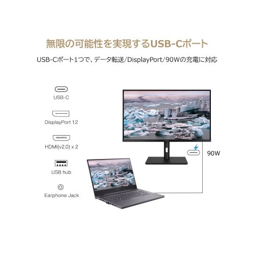 32型 IPSパネル搭載4K液晶モニター
