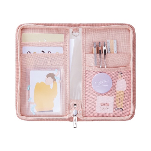 myfa デコレーションポーチ コーラルレッド×2