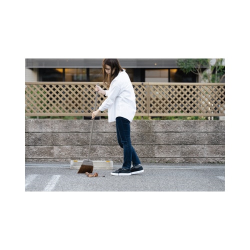 コンドル 庭箒HG(中太繊維) 長柄