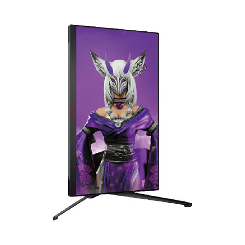 27型ゲーミングディスプレブラック&レッド