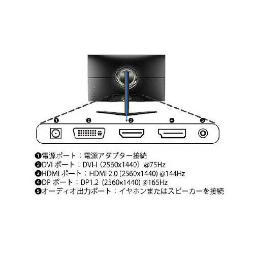 23.8型ゲーミングディスプレイ ブラック