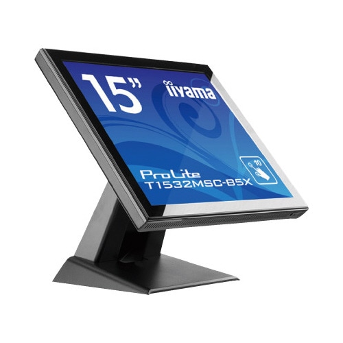 15型タッチパネル液晶ディスプレイ ブラック