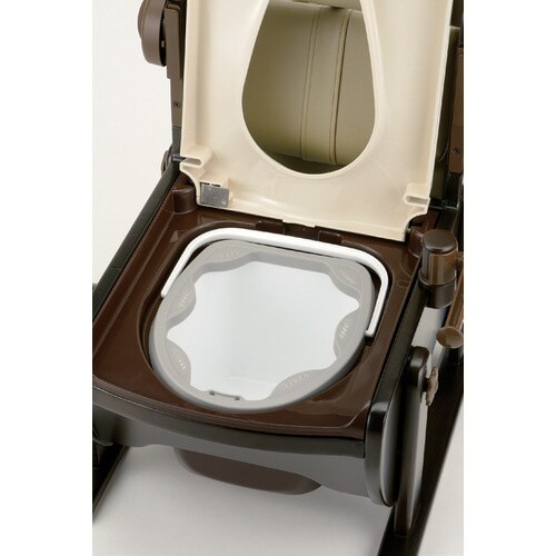 木製トイレきらく 肘掛跳上N 普通便座