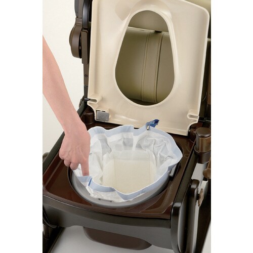 木製トイレきらく 肘掛跳上N 普通便座