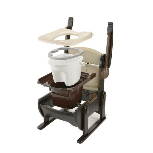 木製トイレきらく 肘掛跳上N 普通便座