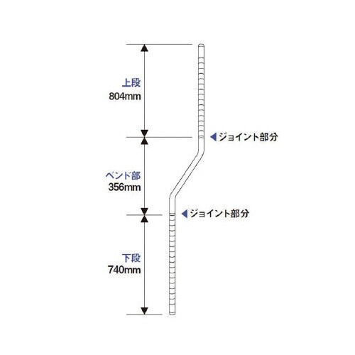 エレクターベーシックベンドポールBBP74SB