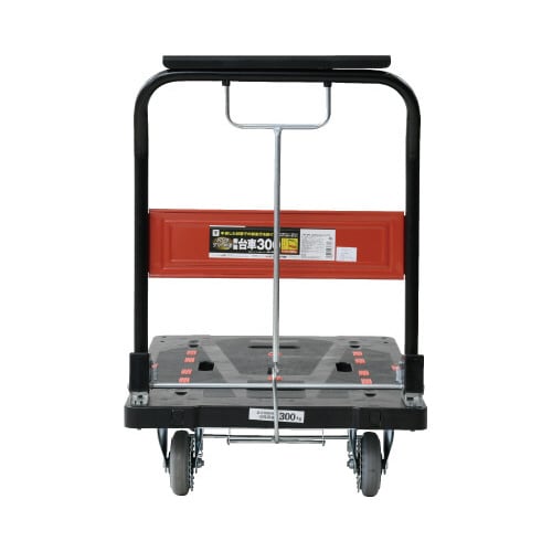 ハンドブレーキ付樹脂台車 300kg