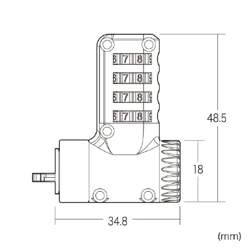 スロットマルチ対応セキュリティワイヤー(ダイヤル錠