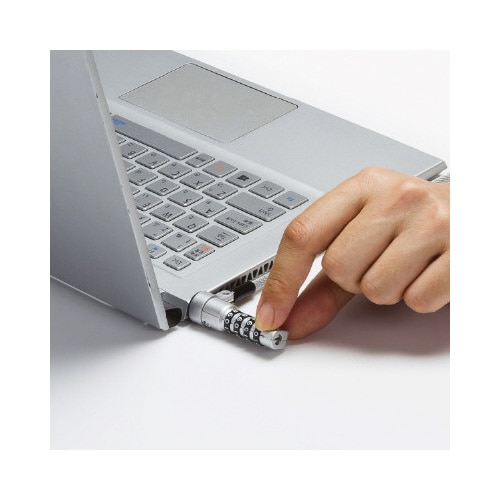 標準&nano対応セキュリティワイヤー(ダイヤル錠