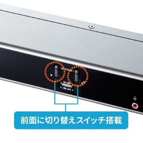 デュアルリンクDVI対応パソコン自動切替器(2:1