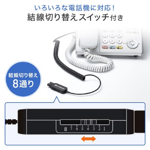 電話用ヘッドセット(片耳タイプ)