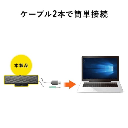 USB電源サウンドバースピーカー