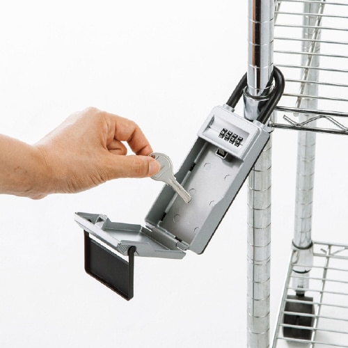 セキュリティ鍵収納ボックス(2段階開閉式)