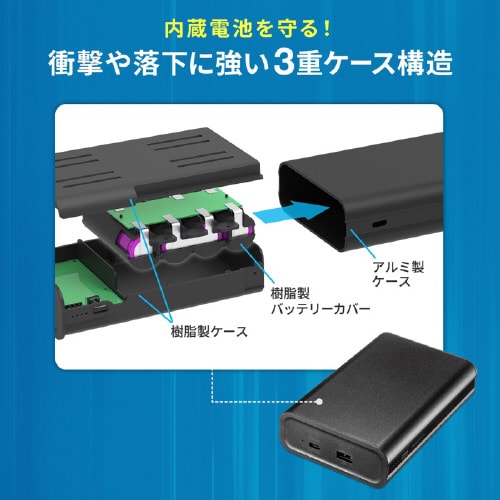 USB PD対応モバイルバッテリー(PD60W)