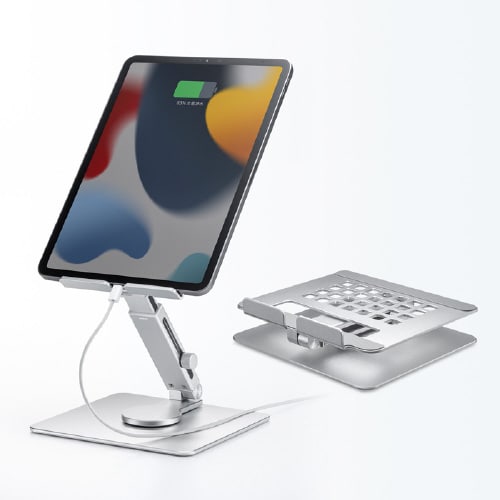 タブレット用アルミスタンド(伸縮アームタイプ)