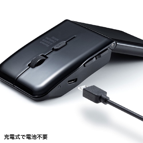 静音Type−CワイヤレスLEDマウス(5ボタン)