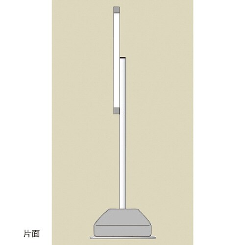屋外ポールサイン 片面 A3 ブラック